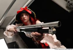 DARINA STANDING POSE WITH SHOTGUN